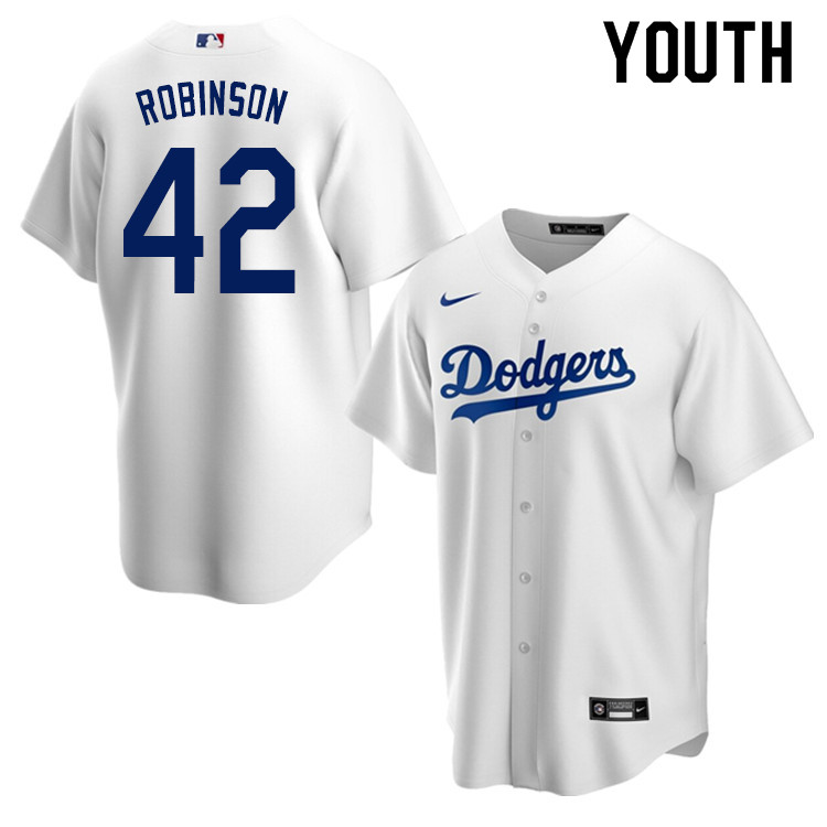 Nike Youth #42 Jackie Robinson Los Angeles Dodgers Baseball Jerseys Sale-White